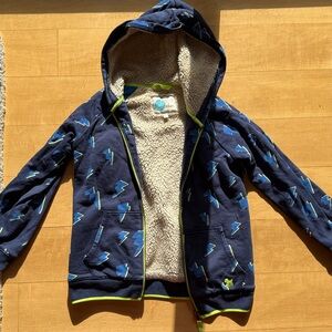 Mini Boden Fleece Lined Hoodie - size 8/9